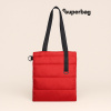 Шоппер Superbag Bubble, с магнитной кнопкой (красный с черным)