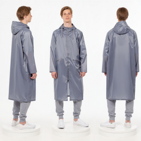 Дождевик R2, серый, размер M/L