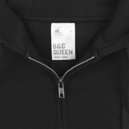 Толстовка на молнии с капюшоном женская Queen, красная, размер 3XL
