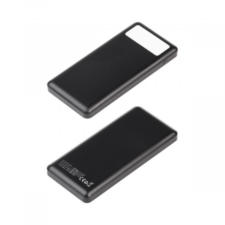 Зарядное устройство "Lumos" 10000 mAh с фонариком, черный, цвет черный