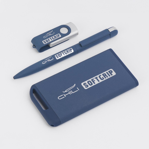 Флеш-карта "Vostok SOFTGRIP" 16 Гб, покрытие softgrip, цвет темно-синий