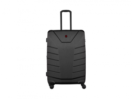 Чемодан WENGER Pegasus, черный, поликарбонат+АБС-пластик, большой, 52х76х30 см, 99 л.