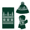 Варежки Elnik, зеленые с молочно-белым, размер L/XL