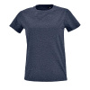 Футболка женская Imperial Fit Women синий меланж, размер XXL