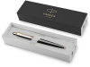 Шариковая ручка Parker Jotter K160, цвет: Black/GT, стержень: F, цвет чернил: blue, в подарочной упаковке.