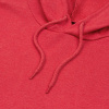 Толстовка с капюшоном унисекс Hoodie, красный меланж, размер L