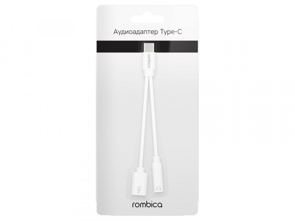 Rombica Type-C Adapter 3.5C, белый
