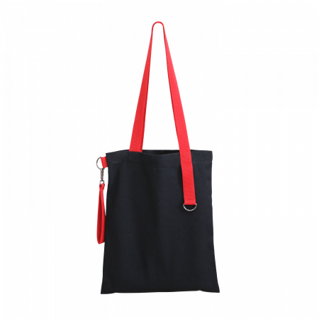 Шоппер Superbag black (чёрный с красным)