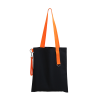 Шоппер Superbag black с ремувкой 4sb (чёрный с оранжевым)
