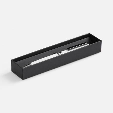 Ручка шариковая Inkish Chrome в футляре, белая