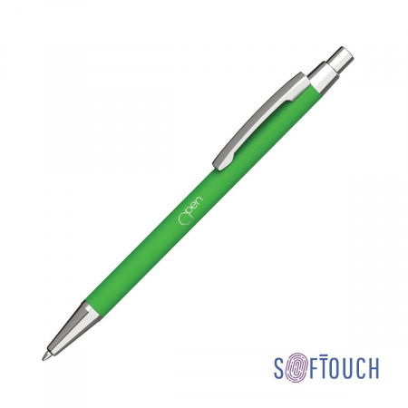 Ручка шариковая "Ray", покрытие soft touch, цвет зеленое яблоко