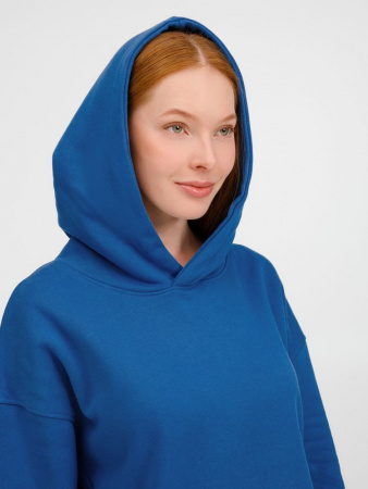 Худи оверсайз унисекс Tolla, синее (джинс), размер XL/2XL