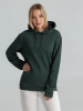 Толстовка с капюшоном унисекс Hoodie, темно-зеленый меланж, размер XS