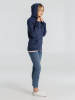 Толстовка с капюшоном унисекс Hoodie, синий меланж, размер 3XL