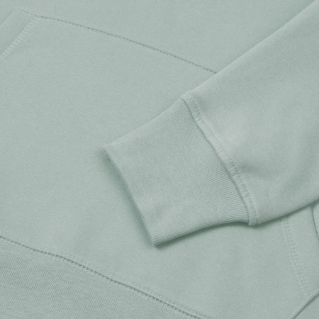 Толстовка с капюшоном унисекс Hoodie, серо-зеленая, размер XXL