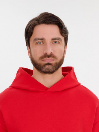 Худи оверсайз унисекс Outshine, красное, размер XL/2XL