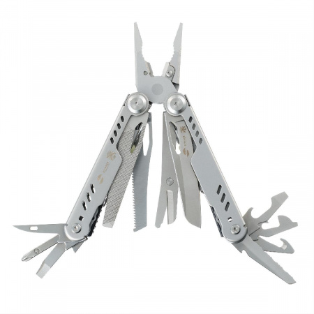 Мультитул Stinger, 110 х 27 мм, 21 функция, сталь, серебристый, в картонной коробке, в комплекте нейлоновый чехол