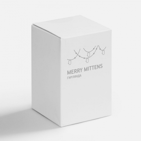 Гирлянда Merry Mittens, синяя