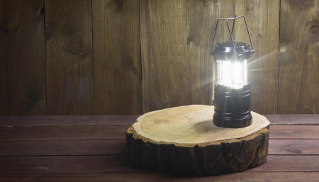 Туристический led-фонарь "Compass" 360˚ , цвет черный