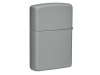 Зажигалка ZIPPO Classic с покрытием Flat Grey, латунь/сталь, серая, глянцевая, 38x13x57 мм