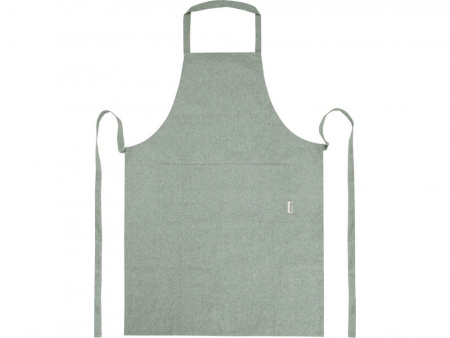 Pheebs 200 g/m2 recycled cotton apron, зеленый яркий