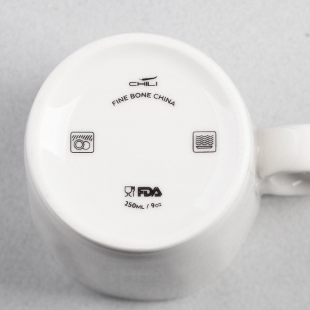 Кружка керамическая "Calypso" 250 мл, цвет белый