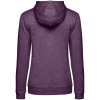 Толстовка с капюшоном женская Hoodie, фиолетовый меланж, размер XS