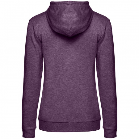Толстовка с капюшоном женская Hoodie, фиолетовый меланж, размер XS