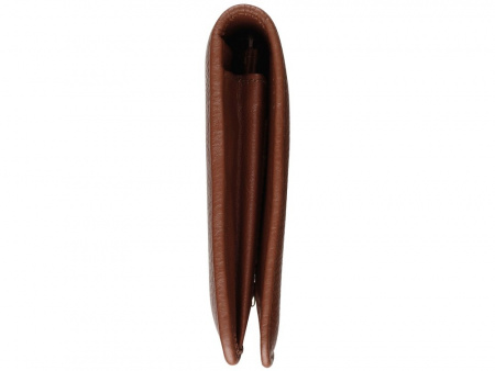 Кошелёк женский BUGATTI Lady Top, коньячный, натуральная воловья кожа, 19,5х2х11,2 см