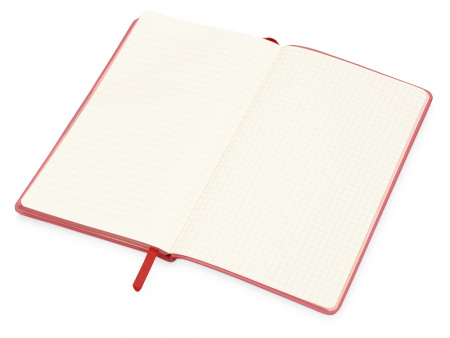 Блокнот Notepeno А5 с тонированными линованными страницами, красный