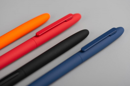 Ручка шариковая "Vega", покрытие soft touch, цвет красный