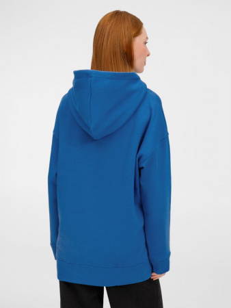 Худи оверсайз унисекс Tolla, синее (джинс), размер XL/2XL