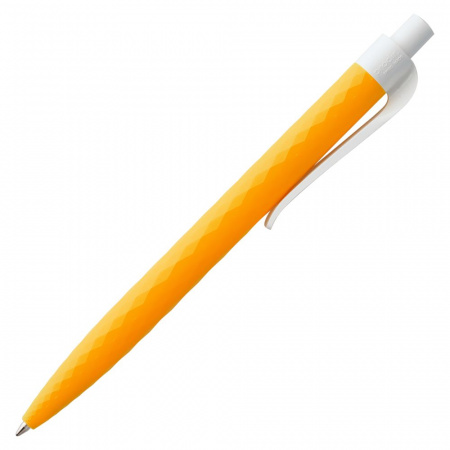 Ручка шариковая Prodir QS01 PMP-P, оранжевая с белым