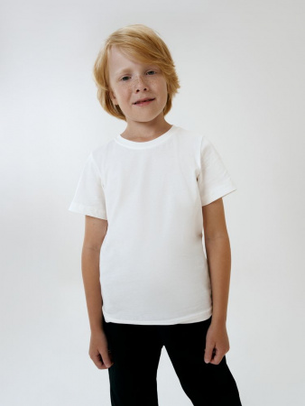 Футболка детская T-Bolka Kids, белая (теплый оттенок), 14 лет
