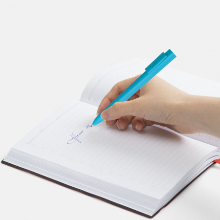 Ручка шариковая Swiper SQ Soft Touch, голубая
