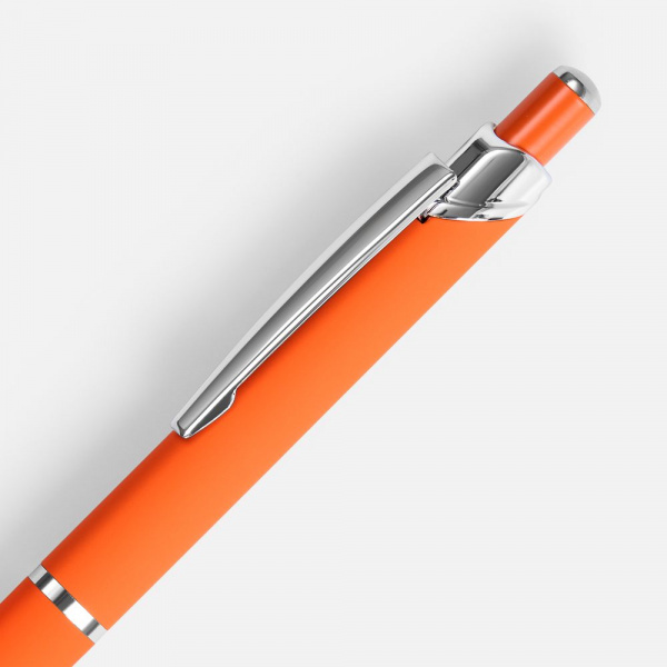 Ручка шариковая Chromos Soft Touch, оранжевая