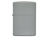 Зажигалка ZIPPO Classic с покрытием Flat Grey, латунь/сталь, серая, глянцевая, 38x13x57 мм