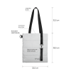 Шоппер Superbag Bubble, с магнитной кнопкой (белый с черным)