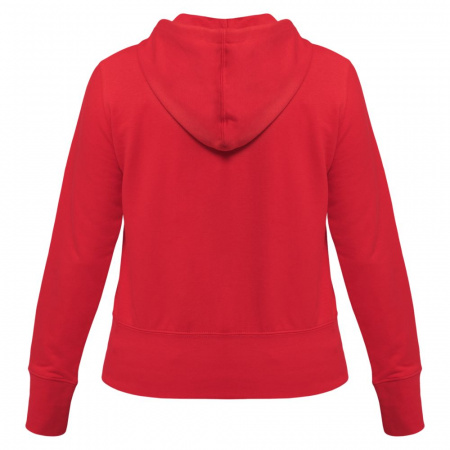 Толстовка женская Hooded Full Zip красная, размер L