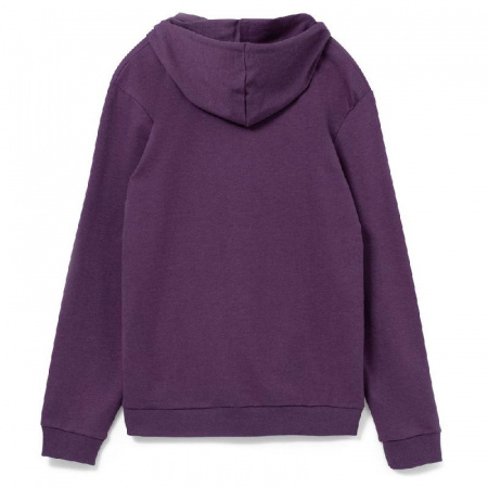 Толстовка с капюшоном унисекс Hoodie, фиолетовый меланж, размер XXL