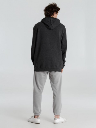 Толстовка с капюшоном унисекс Hoodie, серый меланж (антрацит), размер XL