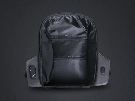 Водостойкий антикражный рюкзак Hipack для ноутбука 15.6, черный