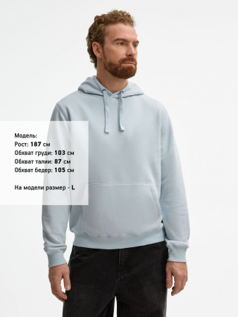 Толстовка унисекс Spencer, голубая, размер 3XL