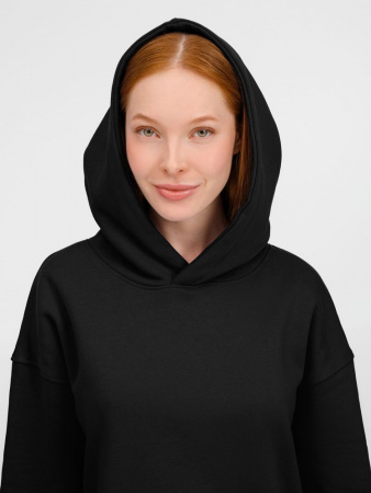 Худи оверсайз унисекс Tolla, черное, размер XL/2XL