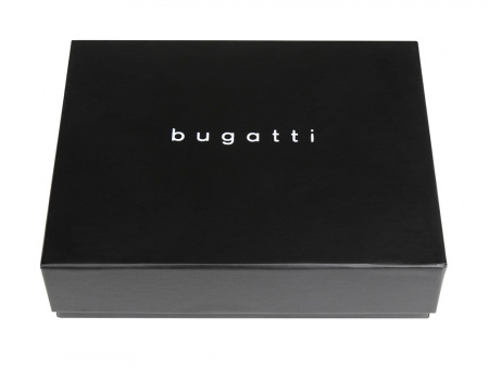 Портмоне BUGATTI ЧЕРНАЯ МАГИЯ | BLACK MAGIC, с защитой данных RFID, черное, натуральная кожа козы, 9х1х10 см