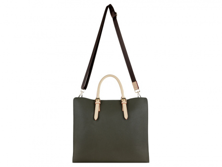 Сумка-шоппер BUGATTI ЭЛЛА | ELLA, оливковая, полиуретан, 37х12х31 см