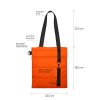 Шоппер Superbag Bubble, с магнитной кнопкой (оранжевый с черным)