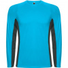 Спортивная футболка SHANGHAI L/S мужская, БИРЮЗОВЫЙ/ТЕМНЫЙ ГРАФИТ XL