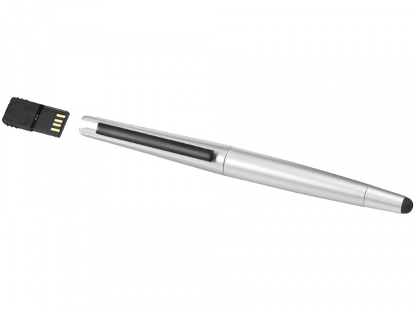 Ручка-стилус шариковая Naju с флеш-картой USB 2.0 на 4 Гб.