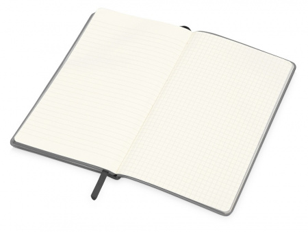 Блокнот Notepeno А5 с тонированными линованными страницами, серый (Р)